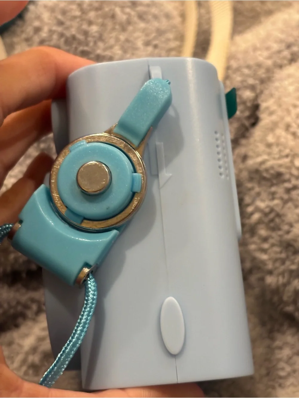 Light Blue Instant Print Toy Camera with Carry Case and Strap
